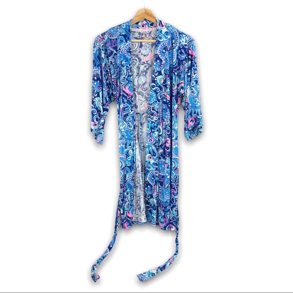 Lilly Pulitzer - Lina Robe Lapis Lazuli Cosmic Kismet - XXS/XS - Picture 1 of 7